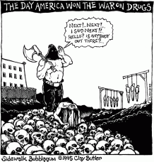 war on drugs political cartoon
